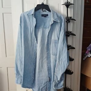 Abercrombie & Fitch Light Blue Cotton Shirt